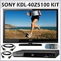Sony BRAVIA® Z Series KDL-40Z5100 40-Inch 1080p LCD HDTV + Blu-Ray Accessory Kit