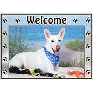 German Shepherd Welcome Sign