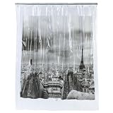 Paris Shower Curtain - Black/White (72x72") Paris Shower Curtain - Black/White (72x72")