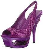 Pleaser Womens Deluxe-654RS/PPS Slingback Sandal Sandals