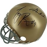 Steiner Sports NFL Notre Dame Fighting Irish Tony Rice Mini Helmet with" Go Irish"