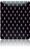 Skinit Protective Skin (Fits Latest Apple iPad); Skull and Crossbones (pink)