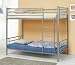 Coaster Modern Contemporary Metal Bunk Bed, Silver, Twin
