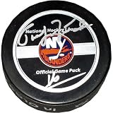 Pat LaFontaine New York Islanders Autographed Puck