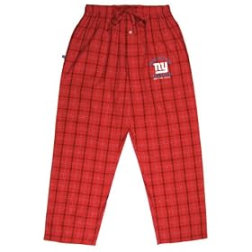 New York Giants Super Bowl XLII Champions Division Plaid Woven Pants