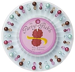 Art Deco Talisman Design Party Picks with Read to Serve Tray, 30 Picks