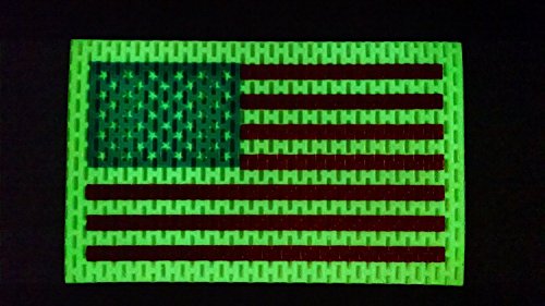 TowersTac Cyflect Luminous, Reflective American Flag with Magnet Backing
