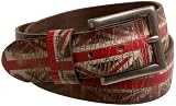 Ben Sherman Distressed Union Jack Repeat Strap Belt