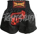 Thawat Black Martial Arts Shooter Muay Thai Boxing Shorts