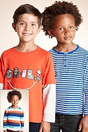 3 Pack Pure Cotton Smile T Shirts