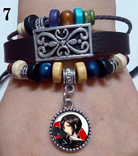 Retro Cool Leather Bracelet chain for Anime Touken Ranbu Online Kashuu Kiyomitsu Cos Gift H