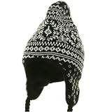 New Knit Helmet - Black White W27S13A