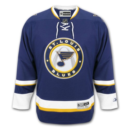 St. Louis Blues Reebok Premier Replica Alternate NHL Hockey Jersey Size XXL