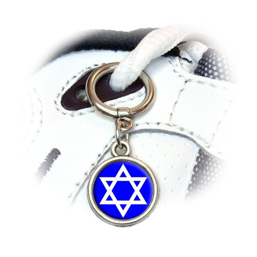 Star of David - Shield Jewish Shoe Sneaker Shoelace Charm Decoration