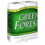 Green Forest Bath Tissue, 2 Ply, White, 4-Pack (Pack of 24)