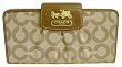 Coach Madison Op Art Khaki Signature Slim Envelope Wallet - 41985