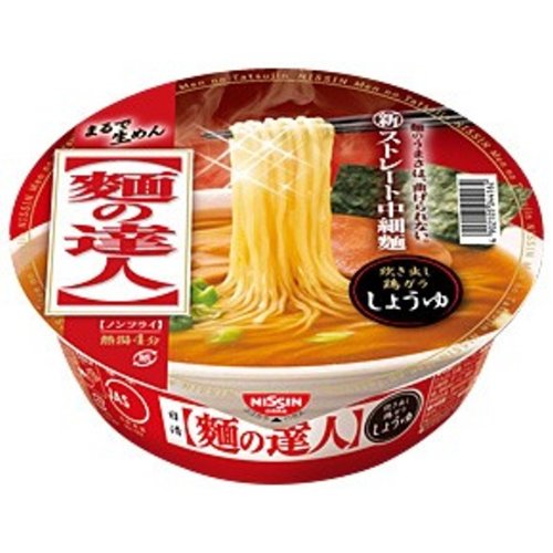 (お徳用ボックス) 日清 麺の達人カップ 炊き出し鶏ガラしょうゆ東 101g×12食