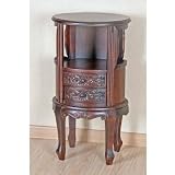 51jXN8EDpSL. SL160  International Caravan Carved Wood Telephone Table With Drawers