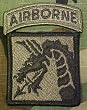 18th Airborne Corps Patch Subdued with Airborne Tab