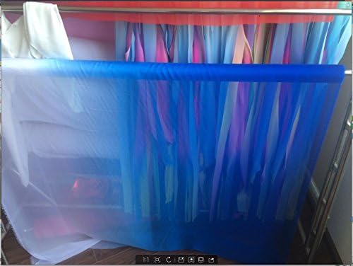 2 Yds Dancing Cloth Imitate Silk Fabric Blue White Ombre Gradul Chiffon Gauze