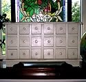 18 Drawer Apothecary Chest Antique Distressed Finish
