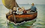 1907 Wooden Boat Children's Vintage Antique Advertising Poster