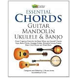 guitar tuner Essential Chords Guitar Mandolin Ukulele and Banjo Chord Fingering Charts for the Major Minor and Seventh Chords Keys Barre Chords Arpeggio Scales Blank Chord Boxes and Sheet Music Paperback guitar tuner