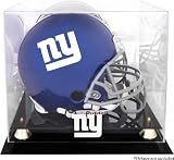 New York Giants Golden Classic Helmet Display Case and Mirror Back