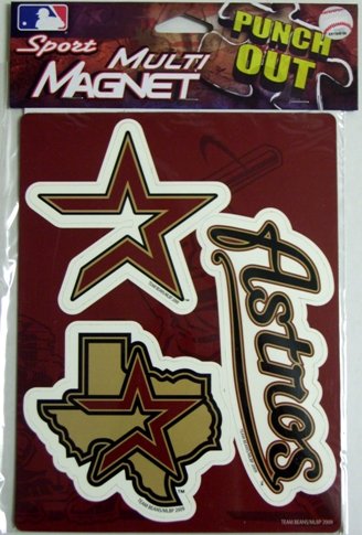 Houston Astros MLB Multi Magnet Sheet