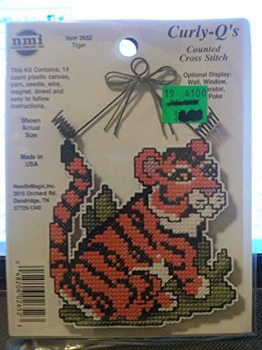 Curly-Q's Counted Cross Stitch Ornament Kit 2652 Tiger