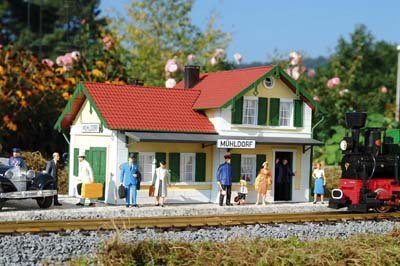 PIKO G SCALE MODEL TRAIN BUILDINGS - MUHLDORF STATION - 62029-image