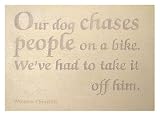 Ornamental Garden Wall Plaque: Words of Wisdom: Our Dog ...  (Small)