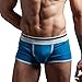 XUBA Mens Low Rise Sexy Underwear Trunk Boxer Brief Blue XB03
