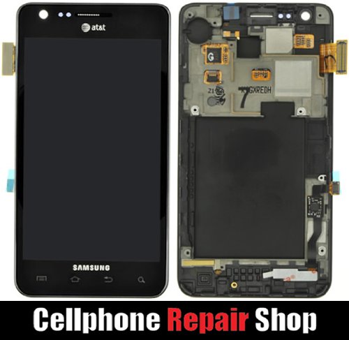 New Samsung Galaxy S2 i777 Complete LCD with Digitizer BLACK - AT T VersionB00A1FVO1I : image