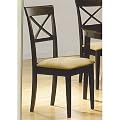 Set Of 4 Chairs In A Rich Cappuccino Finish 