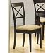 Kitchen & Housewares : Set Of 4 Chairs In A Rich Cappuccino Finish "new"