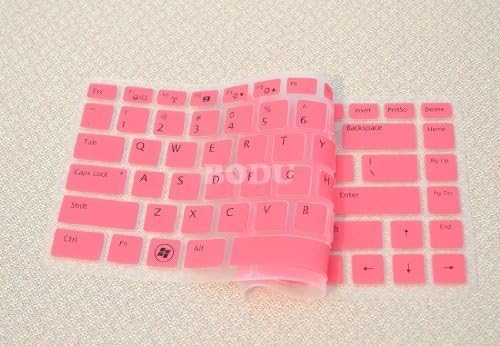 Bodu High Quality Colored Keyboard Cover for Dell XPS 15 15R L502X; Inspiron 14R 14RR 14V 14VR 14ZR 15RR 15Z M4040 M4110 M411R N4050 N4110 N4120 N5040; Vostro V3350 V3450 V3550 V3560 V1450 V1440 V131 V3460 V2420 V2421 (Pink)