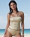 Golden bandeau tankini top