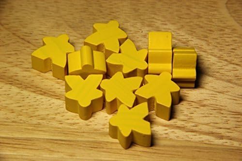 10 Standard Meeples - Yellow (16mm) by Spiel Pro
