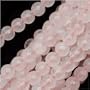 Rose Quartz Gemstone Round Pink Beads 4mm 15 Inch Strand