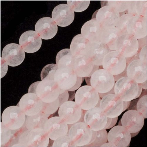 Rose Quartz Gemstone Round Pink Beads 4mm 15 Inch Strand