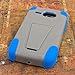 Empire MPERO IMPACT X Series Kickstand Case for Kyocera Event C5133 - Retail Packaging - Blue/Gray