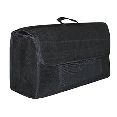 Eufab 21023 Kofferraumtasche, Nadelfilz 50 x 15 x 22 cm, Grau, Klettverschluss