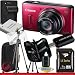 Canon PowerShot SX260 HS Digital Camera (Red) 8GB Package 4
