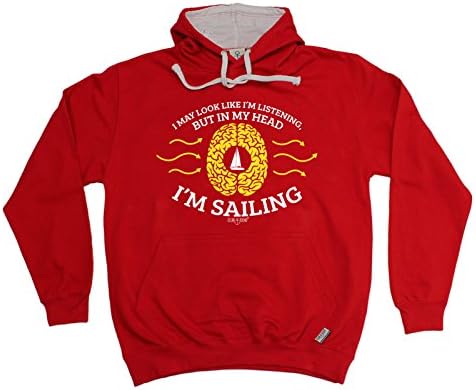 OB Premium - May Look Like Not Listening - In My Head I'm Sailing (L - RED-WHI) 2 TN HOOD