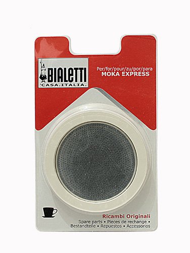 Bialetti Replacement Gasket & Filter for 6 Cup Espresso Maker