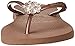 Havaianas Women's Slim Crystal Poem Flip Flop Sandal, Rose Gold, 7/8 M US