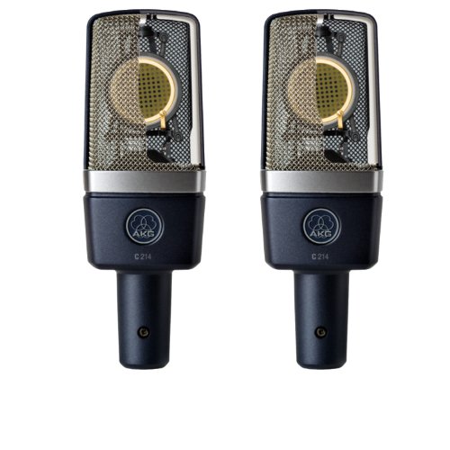 Akg pro audio c214 stereo set condenser microphone, car…