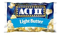 Act II Popcorn, Light Butter, 3.3-Ounce Boxes (Pack of 72)