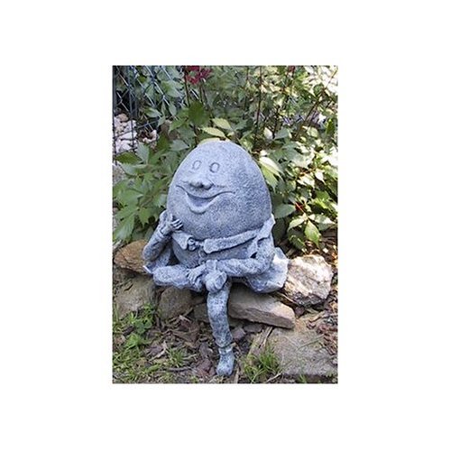 HUMPTY DUMPTY sitting on a wall GARDEN STATUE decor